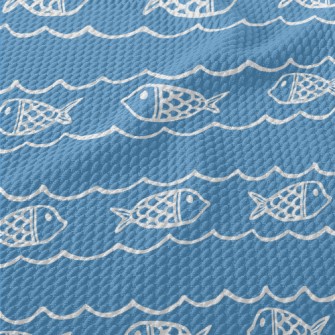 Striped Basket Fish Birdseye Piqué