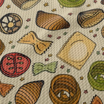 Variety Of Italian Pasta Birdseye Piqué