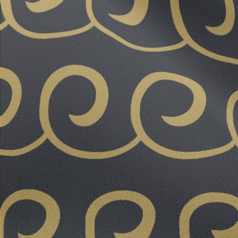 Curly Wavy Swirl Pattern Chiffon