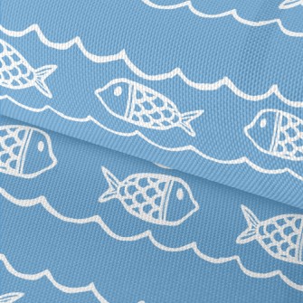 Striped Basket Fish Waterproof Oxford