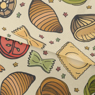 Variety Of Italian Pasta Waterproof Oxford