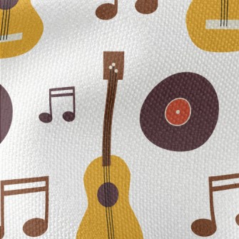 Guitar Vinyl Records Waterproof Canvas