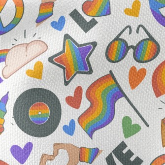 World Rainbow Day Of Love Waterproof Canvas