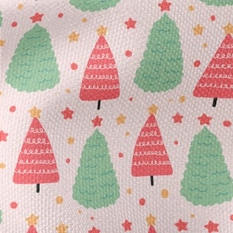 Cute Christmas Tree Waterproof Canvas