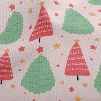 Cute Christmas Tree Athletic Mesh Flat Back