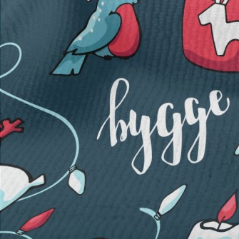 Christmas Bluebird Hot Cocoa Terry