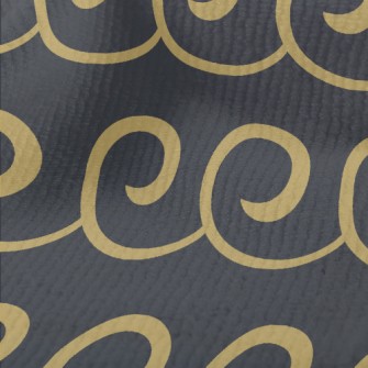 Curly Wavy Swirl Pattern Terry