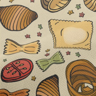 Variety Of Italian Pasta Performance Linen