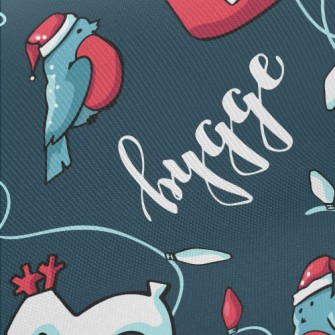 Christmas Bluebird Hot Cocoa Twill