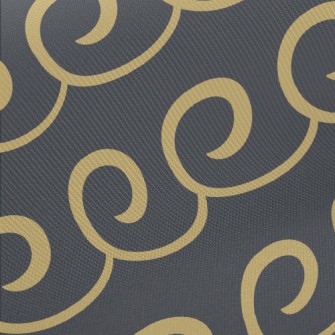 Curly Wavy Swirl Pattern Twill