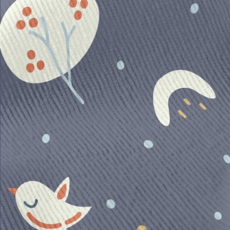 Forest Play Birds Standard Corduroy