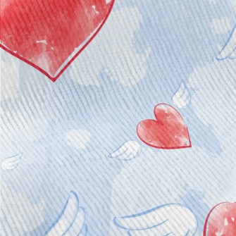 Watercolor Love Heart Wings Standard Corduroy