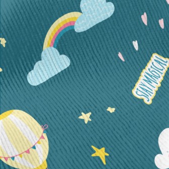 Fantasy Unicorn Castle Standard Corduroy