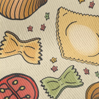 Variety Of Italian Pasta Standard Corduroy