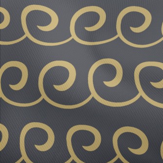 Curly Wavy Swirl Pattern Dobby