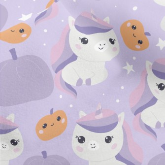 Elegant Unicorn Pumpkin Micro Fleece