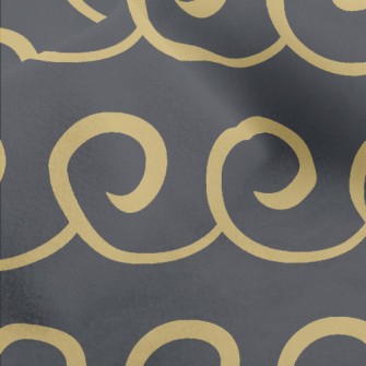 Curly Wavy Swirl Pattern Micro Fleece