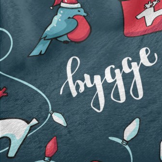 Christmas Bluebird Hot Cocoa Minky