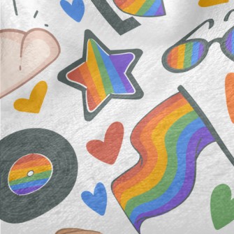 World Rainbow Day Of Love Minky