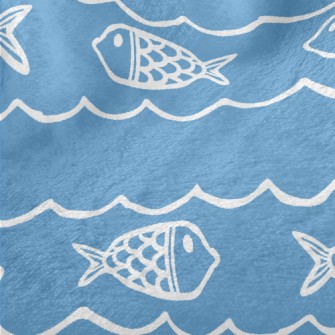 Striped Basket Fish Minky