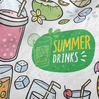 Summer Refreshing Fruit Drink Minky