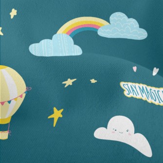 Fantasy Unicorn Castle Lightweight Performance Linen