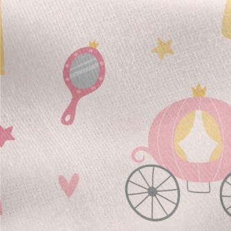 Pumpkin Carriage Princess Jersey Backed Fleece