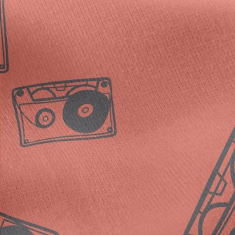 Retro Cassettes Jersey Backed Fleece