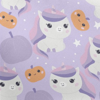 Elegant Unicorn Pumpkin Pongee