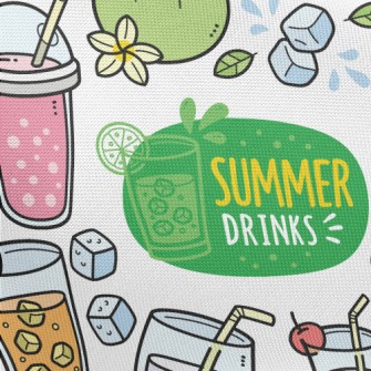 Summer Refreshing Fruit Drink Pongee