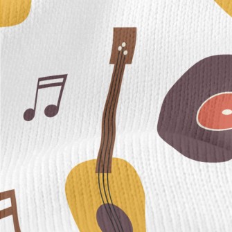Guitar Vinyl Records Stretch Jersey