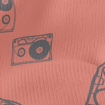 Retro Cassettes Stretch Jersey