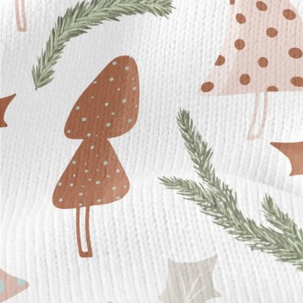 Christmas Tree Chocolate Stretch Jersey