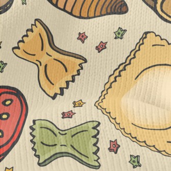 Variety Of Italian Pasta Stretch Jersey