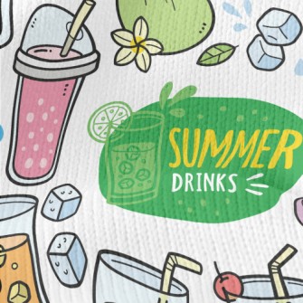 Summer Refreshing Fruit Drink Stretch Jersey