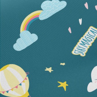 Fantasy Unicorn Castle Midweight Cotton Poplin