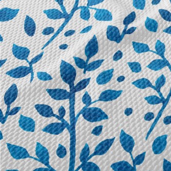 Cool Branches And Leaves Birdseye Piqué