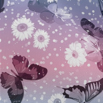 Beautiful Gradient Butterfly Chiffon