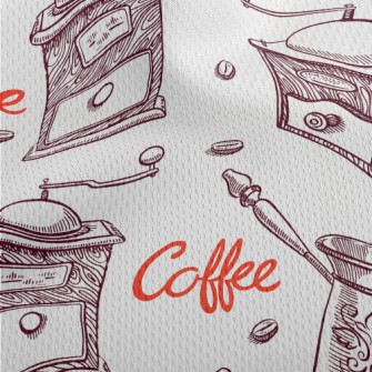 Manual Coffee Athletic Mesh Flat Back