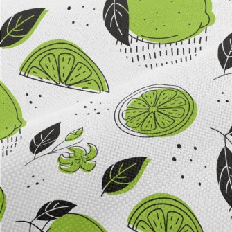 Sour Lemon Slices Performance Linen
