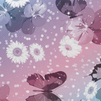 Beautiful Gradient Butterfly Twill
