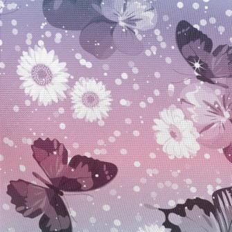 Beautiful Gradient Butterfly Pongee