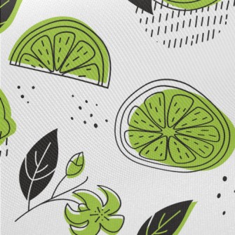 Sour Lemon Slices Midweight Cotton Poplin