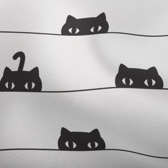 Peeping Black Cat With Big Eye Dobby