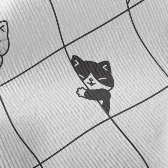 Kitten Family Peek Standard Corduroy