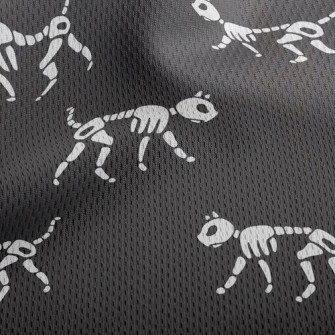Funny Cat Bones Athletic Mesh Flat Back