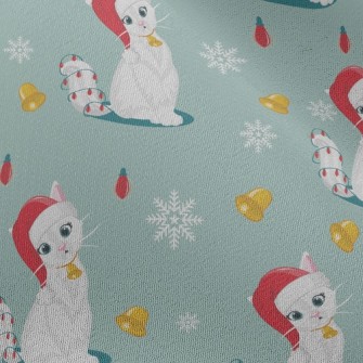 Beautiful Christmas Kitten Chiffon