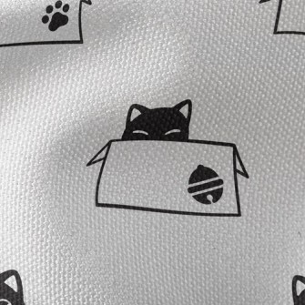 Cute Cardboard Box Cat Waterproof Canvas