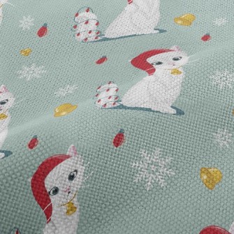 Beautiful Christmas Kitten Performance Linen