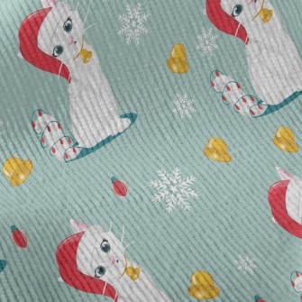 Beautiful Christmas Kitten Standard Corduroy